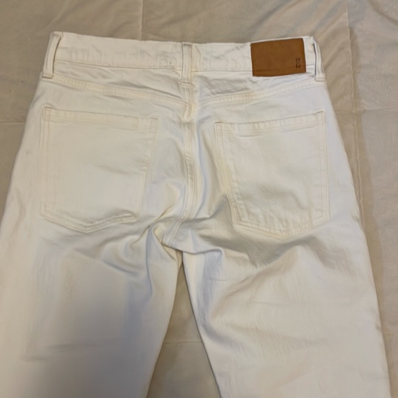 NWOT Slim Cut White/Ivory Denim Pants - Picture 4 of 6